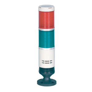 PRGB-202-RG Cигнальная колонна с лампами накаливания, диаметр 56 мм, 24 VAC/DC, 2 секции, красный/зеленый