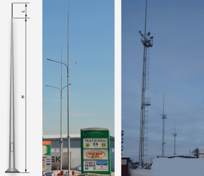 Молниеотводы граненые конические МОГК-10-V в Краснодаре