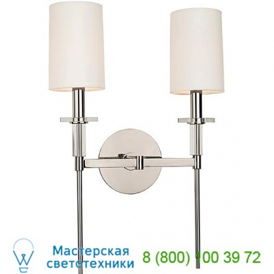 Hudson Valley Lighting 8512-PN Amherst Two Light Wall Sconce, настенный светильник бра