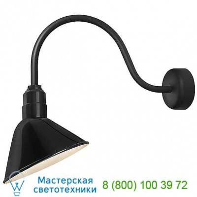 OB-RA10MBK3LL23 Angle Reflector Outdoor Wall Sconce (Blk/10In23In) - OPENBOX Troy RLM Lighting, опенбокс