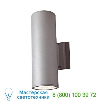 1014 4 Inch Cyl Outdr 2 Light LED Wall Sconce(Grey)-OPEN BOX OB-1014-2LEDRA1-SG DALS Lighting, опенбокс