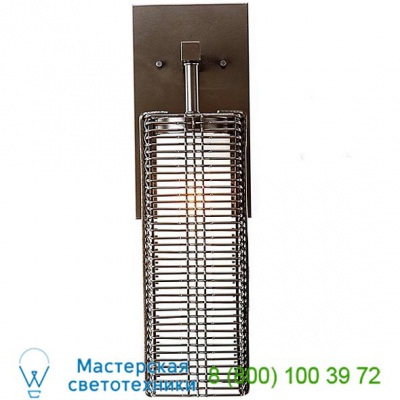 Hammerton Studio Outdoor Downtown Mesh Wall Sconce ODB0038-11-AG-F-E2, уличный настенный светильник