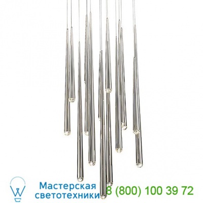Cascade Round Multi-Light Pendant Light Modern Forms PD-41703R-PN, светильник