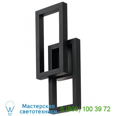 Rettangolo LED Outdoor Wall Sconce 49802PLLED Kichler, уличный настенный светильник