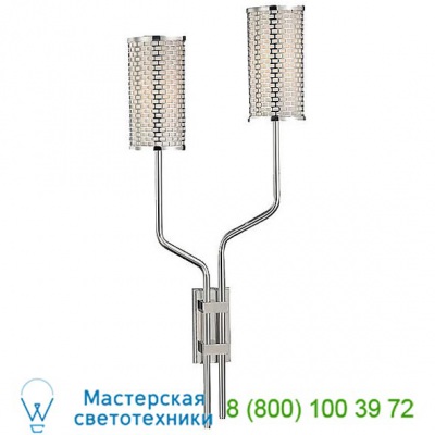 3922-AGB Hugo 2 Light Wall Sconce Hudson Valley Lighting, настенный светильник бра