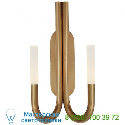 Rousseau 2-Light LED Bathroom Wall Sconce Visual Comfort KW 2283AB-EC, бра