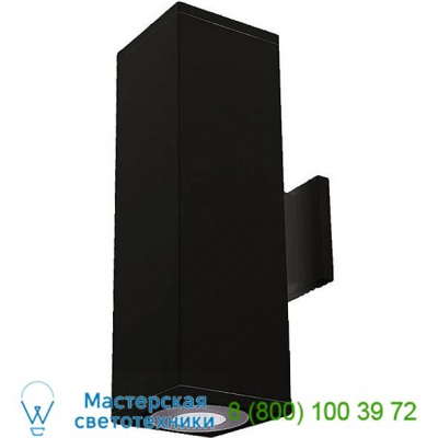 WAC Lighting Cube Architectural Ultra Narrow LED Up and Down Wall Sconce DC-WD05-U827B-BK, уличный настенный светильник