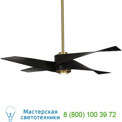 Minka Aire Fans F903L-BN/SL Artemis IV Ceiling Fan, светильник