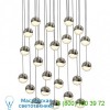 Grapes 24 Light LED Round Multipoint Pendant SONNEMAN Lighting 2918.01-SML, светильник