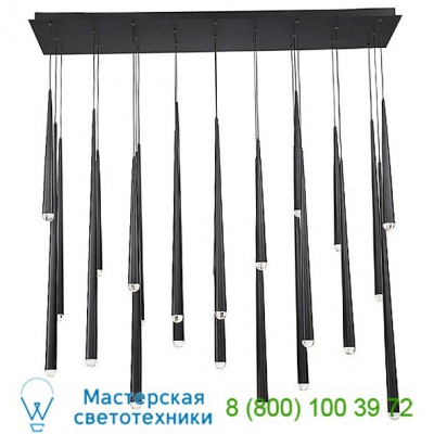Cascade Rectangular Multi-Light Pendant Light PD-41723L-PN Modern Forms, светильник