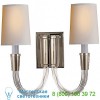 Visual Comfort TOB 2033HAB-NP Vivian Double Wall Sconce, настенный светильник бра