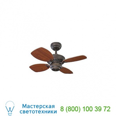 Colony II Ceiling Fan Monte Carlo Fans 4CO28BK, светильник