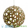 David Trubridge  Coral Pendant Light (Natural and Lime/16 inch) - OPEN BOX RETURN, светильник