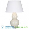 Double Gourd Lucite Table Lamp - Large (Bone/Pearl)-OPEN BOX Robert Abbey OB-A673X, опенбокс