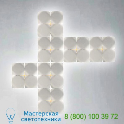 Quatrain Modular LED Wall Sconce WS-98608-SN Modern Forms, настенный светильник