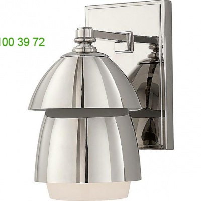OB-TOB 2111PN-WG Whitman Bath Wall Light (Polished Nickel with White Glass Shade) - OPEN BOX RETURN Visual Comfort, опенбокс