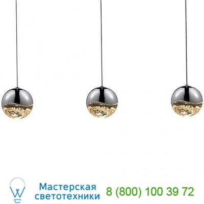 2920.01-SML SONNEMAN Lighting Grapes 3 Light LED Rectangular Multipoint Pendant, светильник