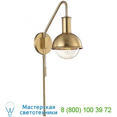 HL111101-AGB Mitzi - Hudson Valley Lighting Riley Swing Arm Wall Sconce, бра