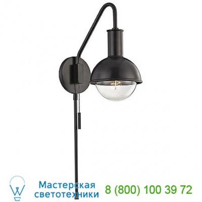 Riley Swing Arm Wall Sconce Mitzi - Hudson Valley Lighting HL111101-AGB, бра