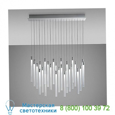 Tooby 30 Light Rectangular Multispot Pendant  Fabbian, светильник