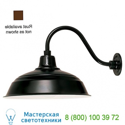 Gooseneck Barn Light Warehouse - B-1 Arm (17/Rust)-OPEN BOX Hi Lite OB-H-QS15117/B-1-BR47, опенбокс