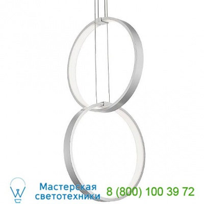 Modern Forms Rings Two-Ring LED Pendant PD-26802-BK, светильник