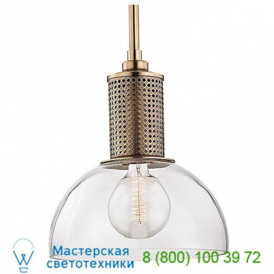 Hudson Valley Lighting 7210-AGB Halcyon 1 Light Pendant Light, светильник