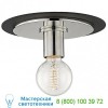 H137501S-AGB/BK Milo Flush Mount Ceiling Light Mitzi - Hudson Valley Lighting, светильник