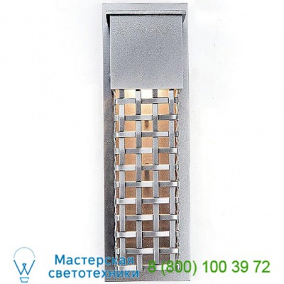 Tweed Outdoor Short Wall Sconce Hammerton Studio ODB0040-16-AG-M1-G1, уличный настенный светильник