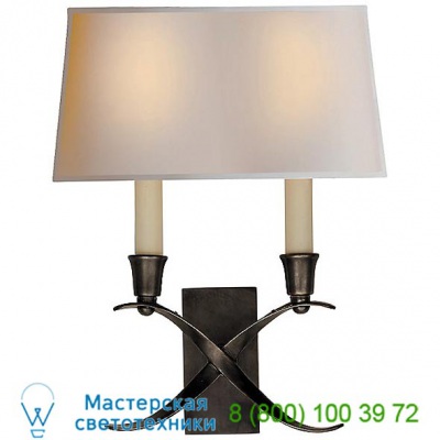 CHD 1190AN-NP Cross Bouillotte Wall Sconce Visual Comfort, настенный светильник