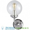 Bistro Clear Glass Wall Sconce Visual Comfort S 2024PN/BLK-CG, настенный светильник