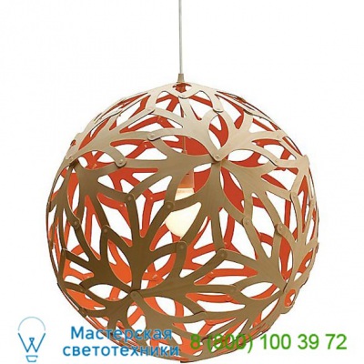 David Trubridge FLO-0800-NAT-WHI Floral Pendant Light, светильник
