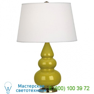 Small Triple Gourd Table Lamp with Metal Base CR32X Robert Abbey, настольная лампа