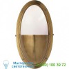 Pelham Oval Wall Sconce TOB 2209BZ-WG Visual Comfort, настенный светильник