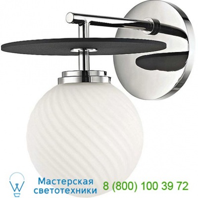 Ellis LED Wall Sconce H200101-AGB/BK Mitzi - Hudson Valley Lighting, настенный светильник