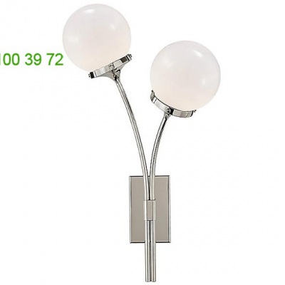Prescott Wall Light (White/Polished Nickel/Left) - OPEN BOX Visual Comfort OB-KS 2407PN-WG, опенбокс