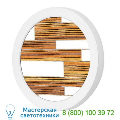 Tile 3 Port LED Wall Sconce jefdesigns jd_Tile3_Zebrawood_Wink, настенный светильник