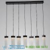 Parallel Glass 7 LED Multipoint Linear Suspension Light Hammerton Studio PLB0042-07-FB-BG-C01-L1, светильник