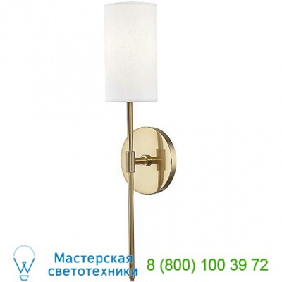 Olivia Linen Wall Sconce Mitzi - Hudson Valley Lighting H223101-AGB, настенный светильник