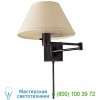 Visual Comfort Classic Swing Arm Wall Sconce with Linen Shade 92000D AN-L, бра
