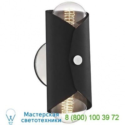 Mitzi - Hudson Valley Lighting H172102-AGB/BK Immo Wall Sconce, настенный светильник
