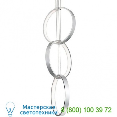 Rings Three-Ring LED Pendant Modern Forms PD-26803-BK, светильник