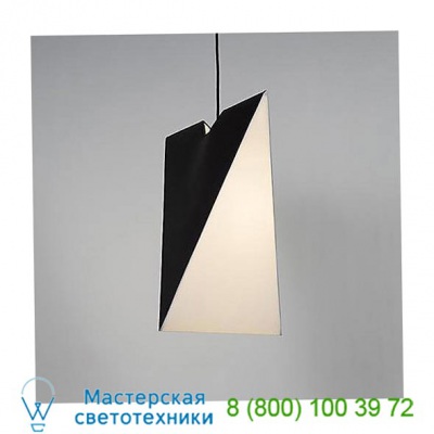 Lights Up! 9610MBWhite-Linen Chevron Pendant Light, светильник