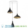 Swell 3-Pendant Chandelier SWEL CHAN 1 MIX BLK/BRA Pablo Designs, светильник