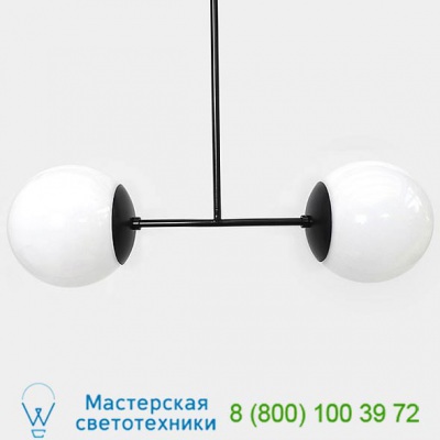 Andrew Neyer Olympic Dumbbell Pendant Light ODBL-BLK-12-INCH-STEM, светильник