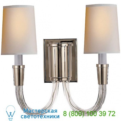 Visual Comfort TOB 2033HAB-NP Vivian Double Wall Sconce, настенный светильник бра