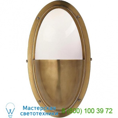 Pelham Oval Wall Sconce TOB 2209BZ-WG Visual Comfort, настенный светильник