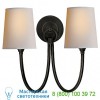 Visual Comfort Reed Double Wall Sconce TOB 2126AN-NP, настенный светильник бра