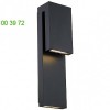 Modern Forms WS-W13718-BK Double Down Outdoor Wall Sconce, уличный настенный светильник