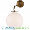 Visual Comfort Katie Globe Bathroom Wall Light TOB 2226BZ/G4-CG, настенный бра